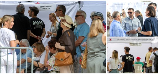 Fakultet zdravstvenih znanosti organizirao 'Polikliniku na otvorenem' u Đardinu, stigli i gradonačelnik i župan